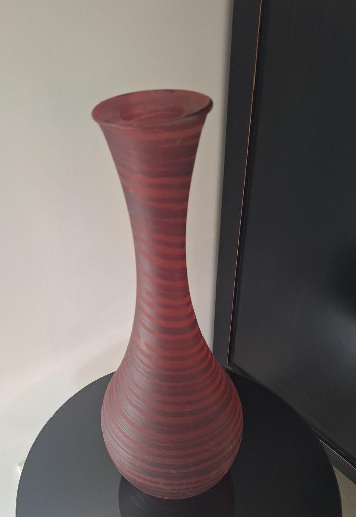 Grand vase en verre 45 cm, Enlèvement ou Envoi, Utilisé, Autres couleurs, Verre
