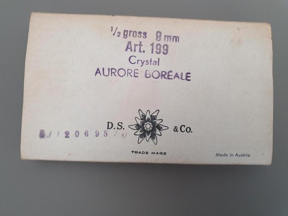 Cristal Aurore Boréale vintage art. 199 (9 mm) D.S & Co., Enlèvement ou Envoi, Neuf