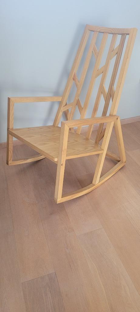 Fauteuil à bascule en chêne, Maison & Meubles, Chaises, Comme neuf, Brun, Enlèvement, Bois