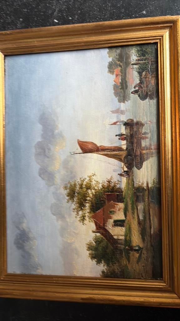 Paysage hollandais, Antiquités & Art, Enlèvement ou Envoi