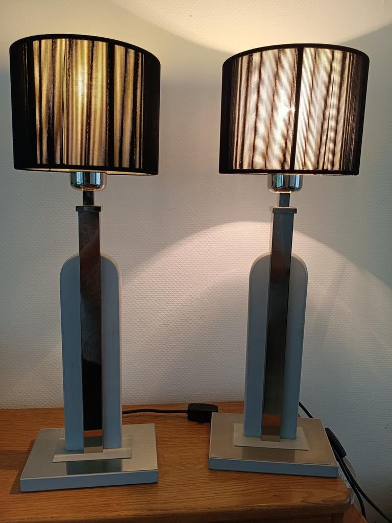 Lampes vintage 1970 marque Deknudt. Hauteur 60 cms, Enlèvement ou Envoi, Comme neuf