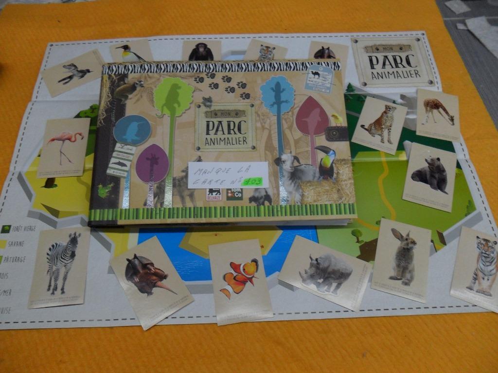 Album Mon parc animalier + 15 stickers, manque la carte 103, Autres supermarchés, Enlèvement ou Envoi