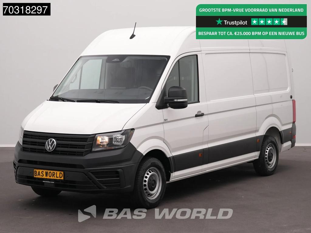 Volkswagen Crafter 140pk Nwe model L3H3 Airco Camera Parkeer, Auto's, Bestelwagens en Lichte vracht, Stof, Gebruikt, Euro 6, 4 cilinders