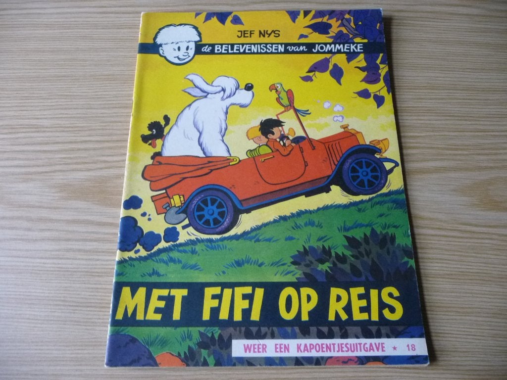 Jommeke - 18. Met Fifi op reis (002) - € 2,5, Boeken, Eén stripboek, Jef Nys., Ophalen of Verzenden, Zo goed als nieuw