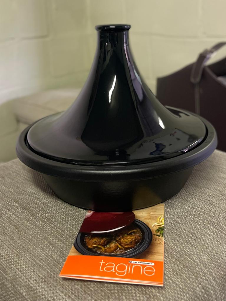 Le Creuset Tajine in Geëmailleerd Gietijzer (zwart), Enlèvement, Comme neuf, Fonte