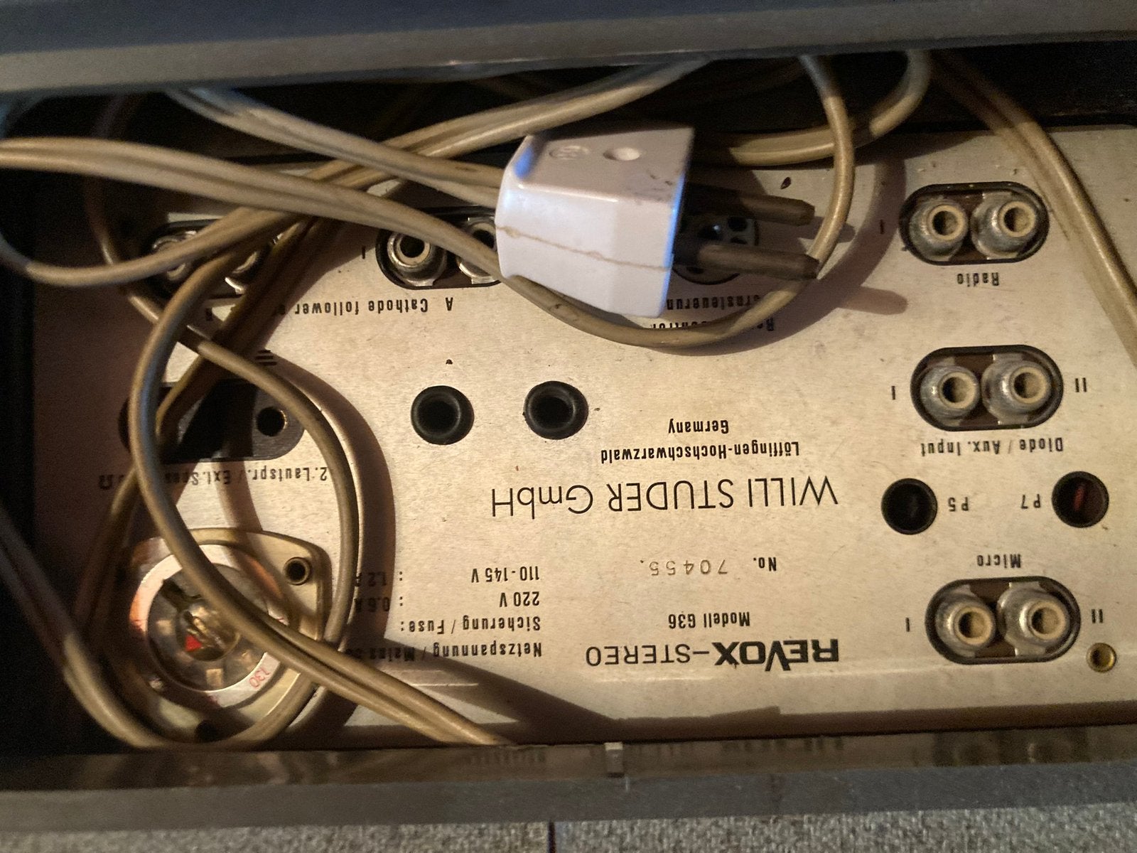 Revox g36 gereviseerd, Ophalen