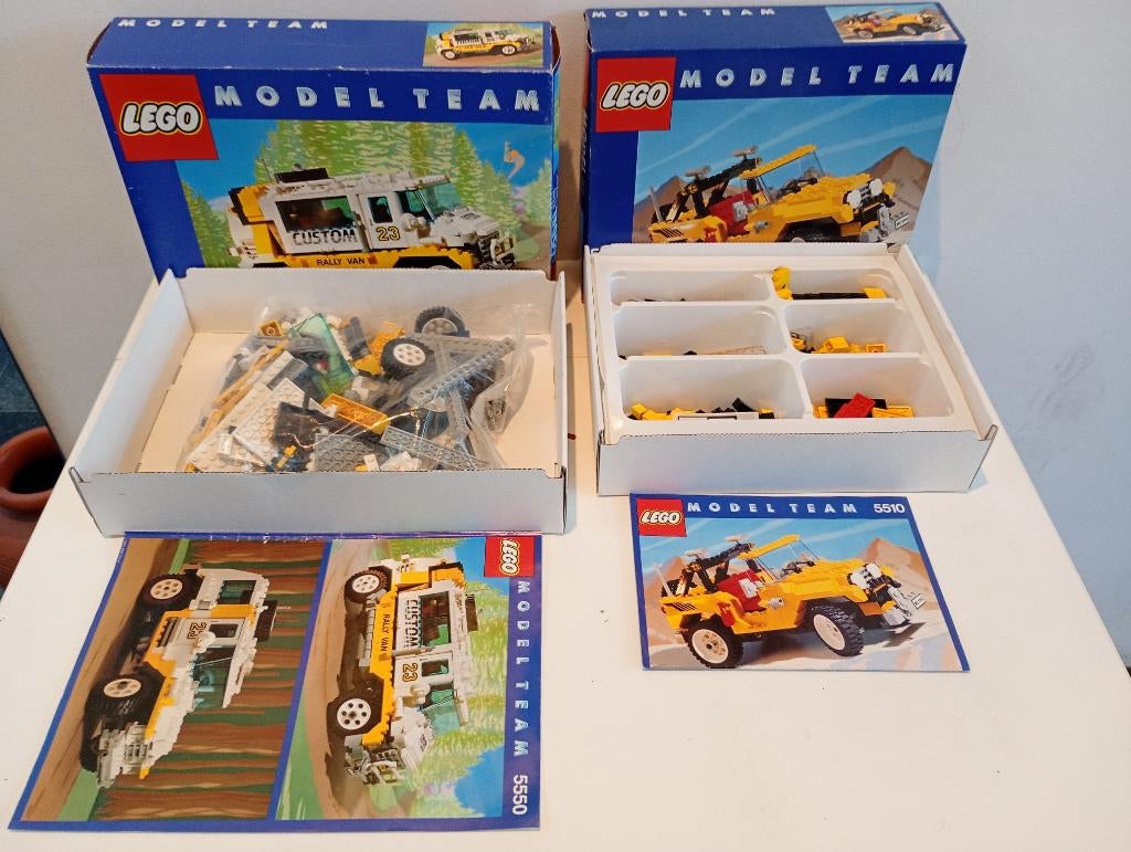 Lego modelteam 5550 en 5510 met doos en instructie, Ophalen of Verzenden, Gebruikt, Compleet, Lego
