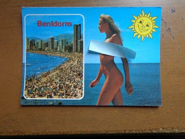 Postkaart Naakt - Benidorm, Ophalen of Verzenden, 1980 tot heden, Gelopen, Overige thema's