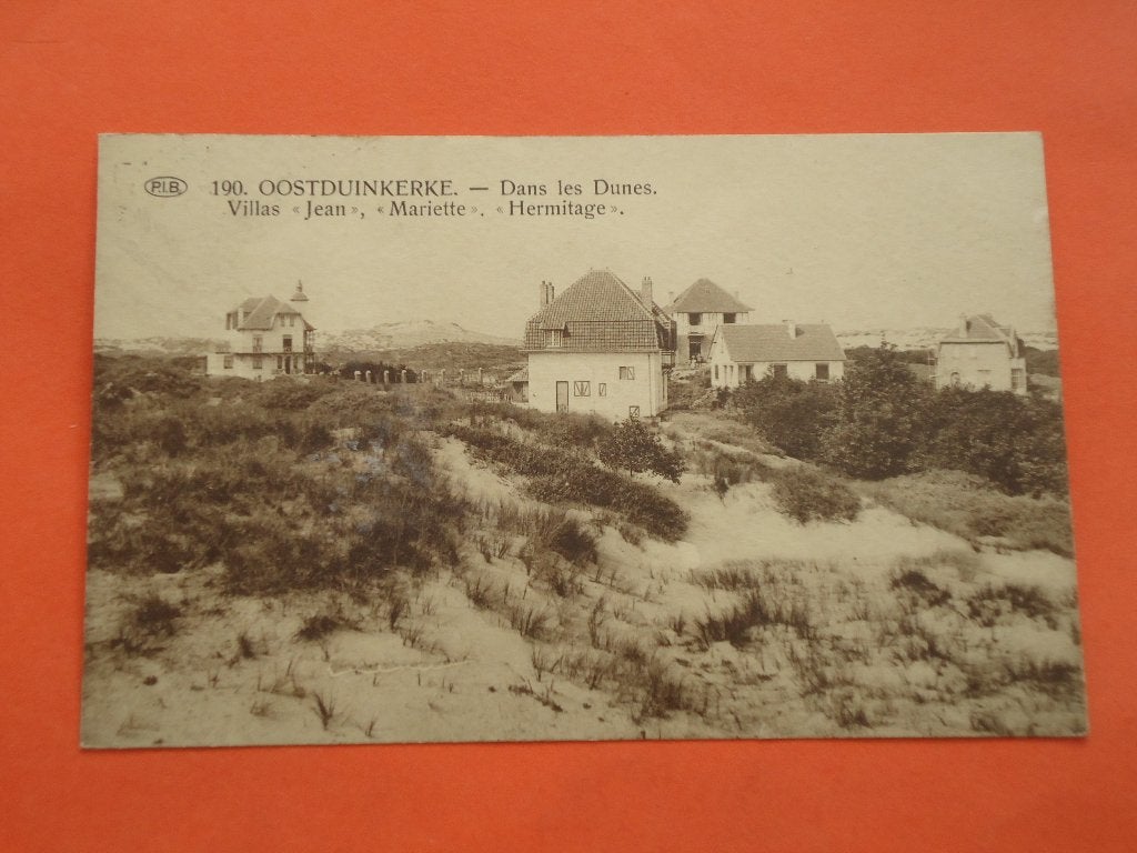 Oostduinkerke Dans les Dunes Villas Jean Mariette Hermitage, Verzamelen, Ophalen of Verzenden, 1920 tot 1940, Gelopen, West-Vlaanderen