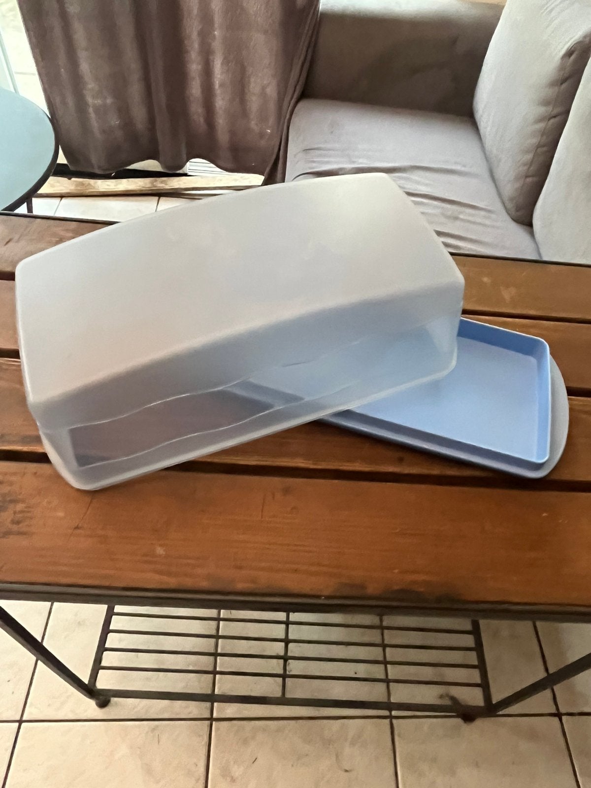 Cake doos tupperware, Ophalen, Gebruikt