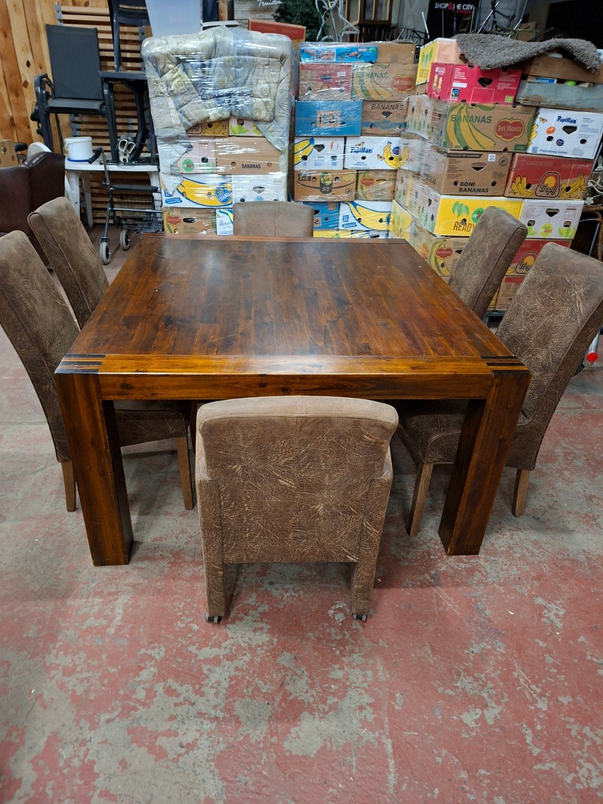 Tafel 6 stoelen, Huis en Inrichting, Ophalen