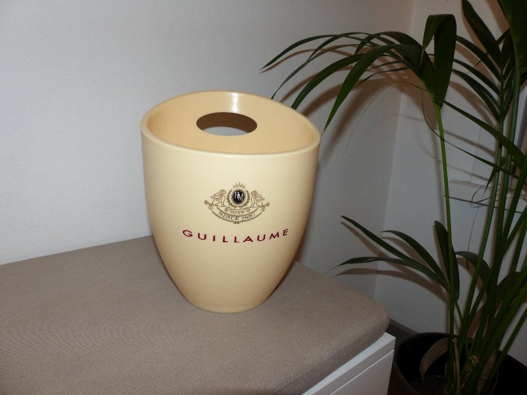 Seau à glace Guillaume en PVC beige - état fin et soigné, Enlèvement ou Envoi, Comme neuf