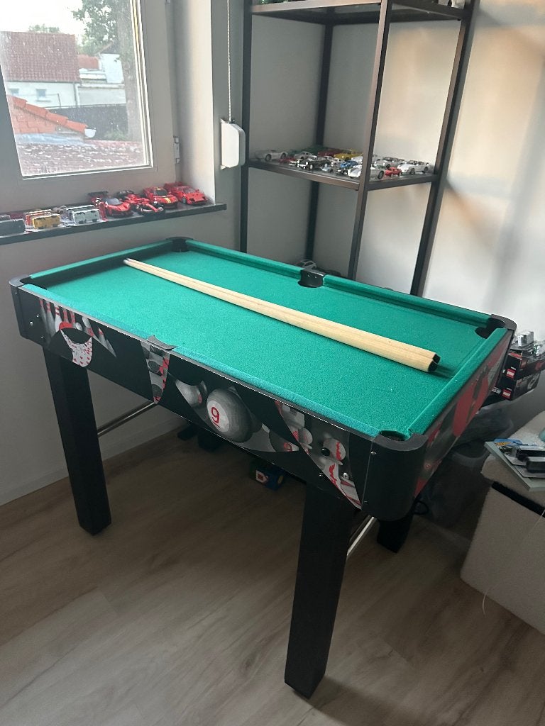 Kids Pooltafel met toebehoren, pinpong, ijshockey etc…, Sport en Fitness, Ophalen, Zo goed als nieuw, Pooltafel