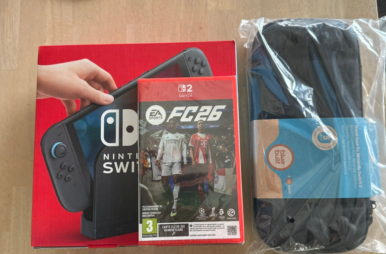 Nintendo Switch2 + FC26 + Case, Ophalen, Nieuw, Switch Original, Met games