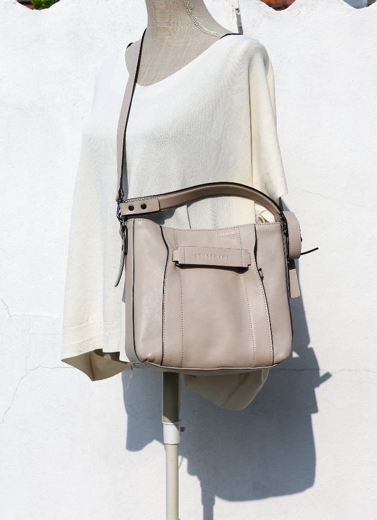 Joli sac Longchamp 3 D, Enlèvement ou Envoi, Comme neuf, Beige