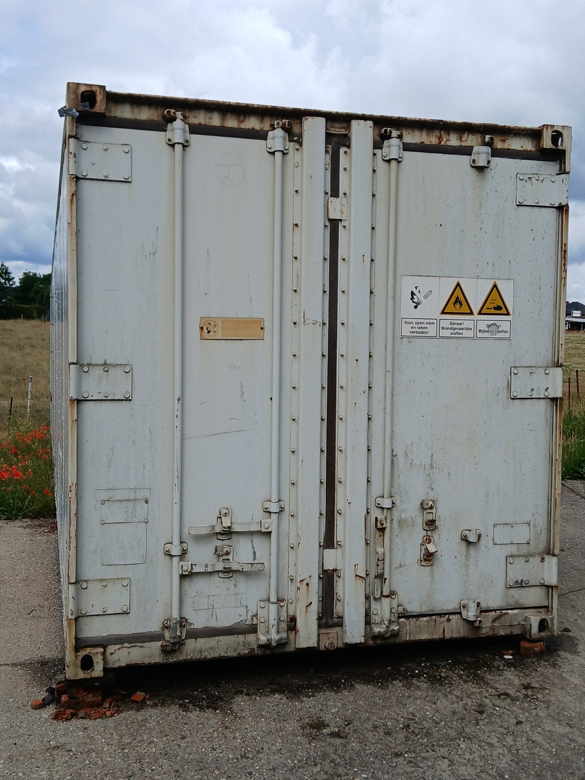 Zeecontainer aluminium 40ft, Ophalen