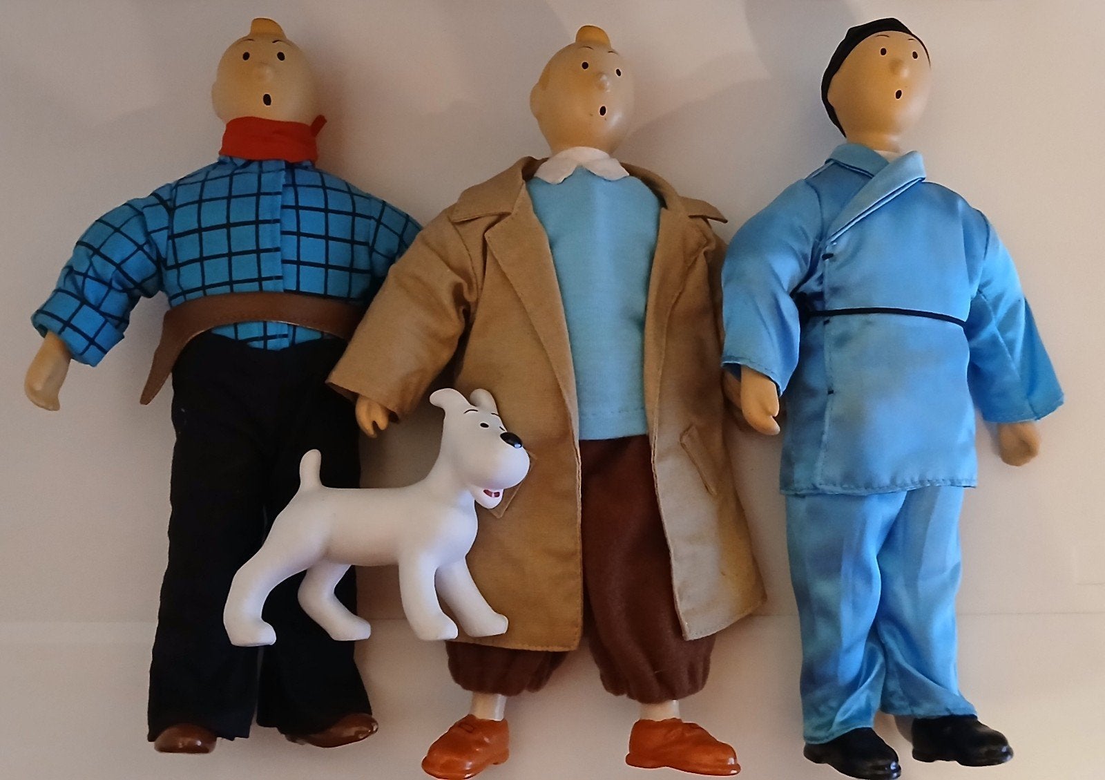 Poupée Tintin en Porcelaine + Milou, Envoi, Tintin, Comme neuf