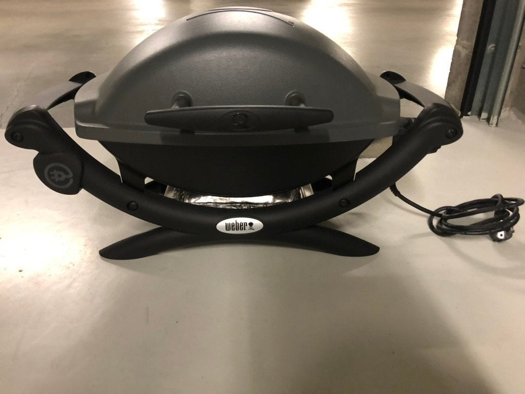 BBQ Weber, Tuin en Terras, Elektrische barbecues, Ophalen, Zo goed als nieuw, Weber