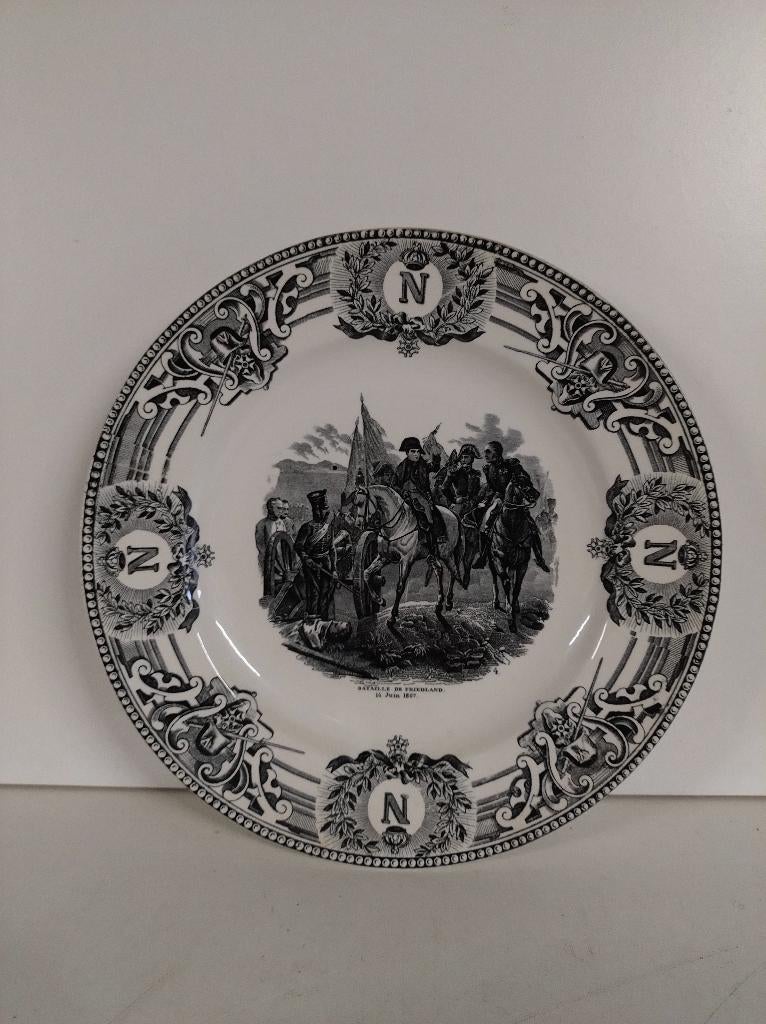 Bord Boch Frères - Napoleon, Slag bij Friedland 1807, Antiek en Kunst, Ophalen of Verzenden
