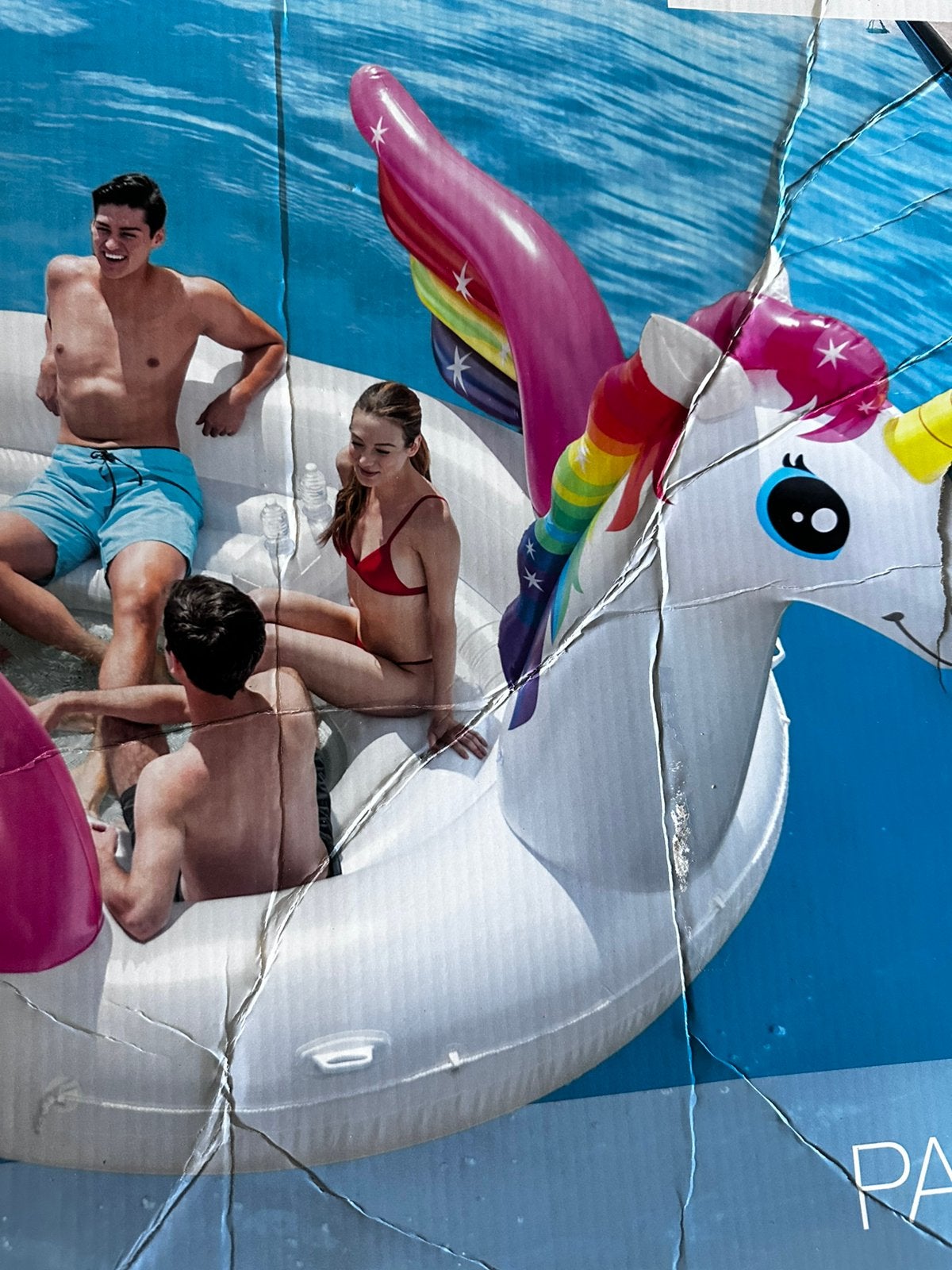 Intex Unicorn Party Island te koop, Kinderen en Baby's, Ophalen, Zo goed als nieuw