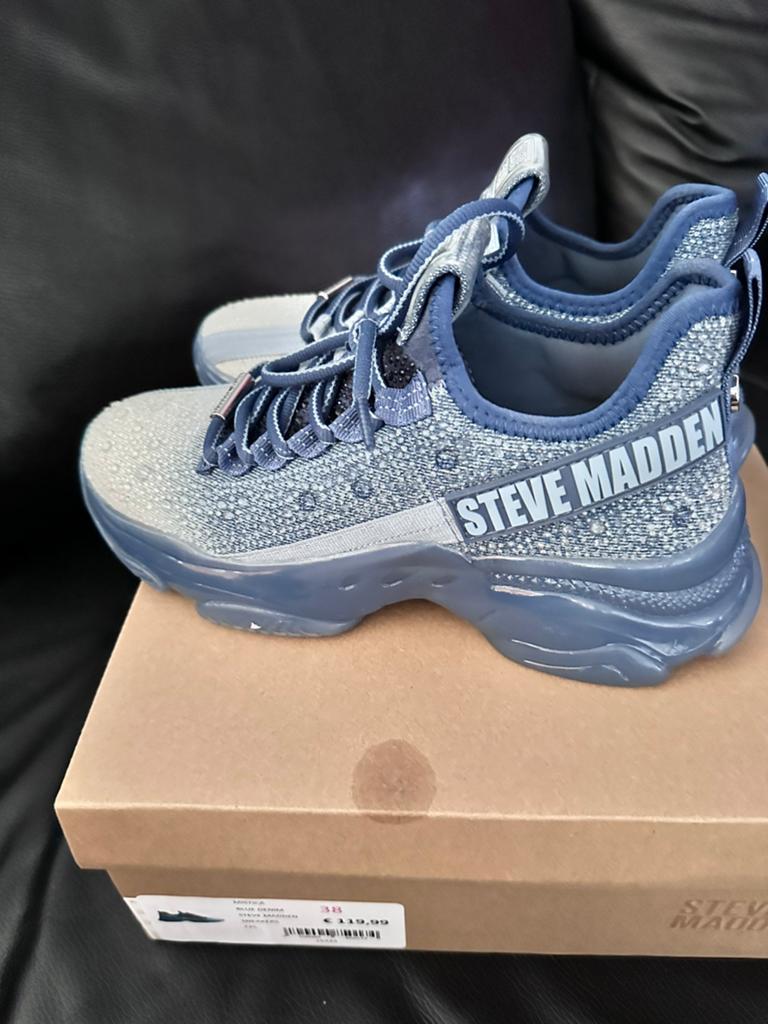 Blue denim sneakers van Steve Madden, Ophalen, Zo goed als nieuw, Sneakers