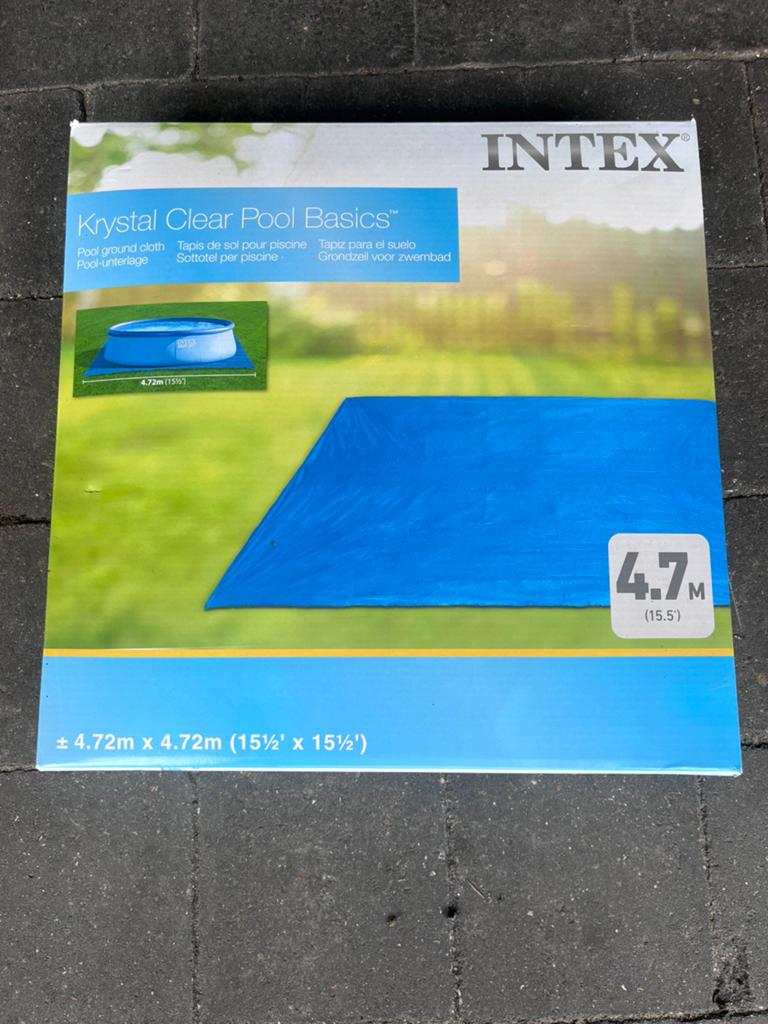 Grondzeil voor rond intex zwembad, Ophalen, Nieuw, Grondzeil