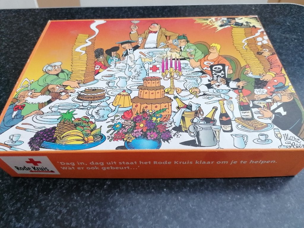 Puzzel 250 stuks, Nero, Marc Sleen, rode kruis., Hobby en Vrije tijd, Ophalen of Verzenden, Minder dan 500 stukjes, Gebruikt, Legpuzzel