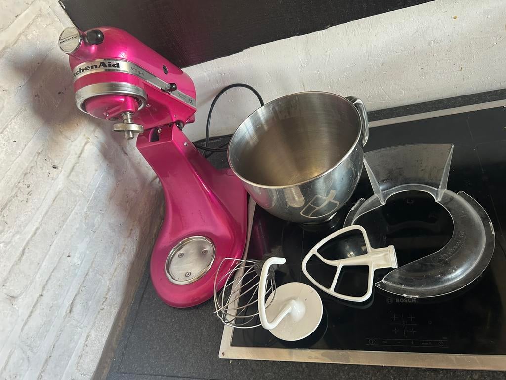 Kitchen aid pink, Elektronische apparatuur, Ophalen of Verzenden, Zo goed als nieuw, Vaatwasserbestendig, 3 snelheden of meer