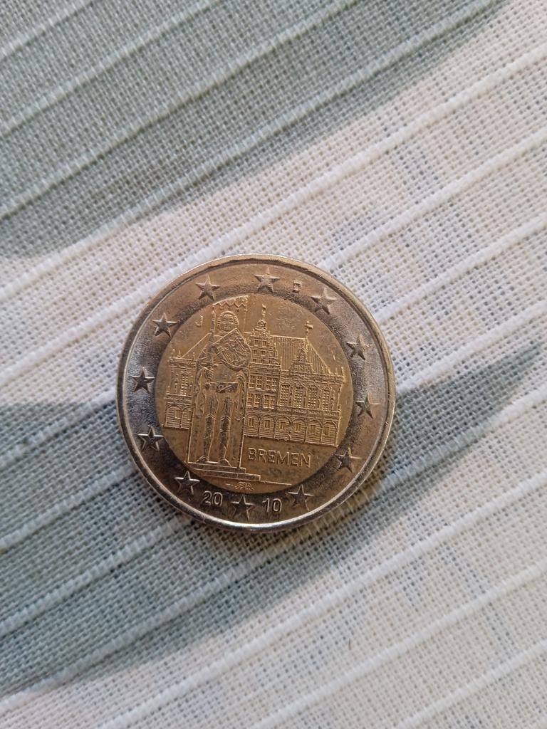 Herdenkingsmunt 2 Euro Duitsland 2010 ( Bremen ), Ophalen, Duitsland, Losse munt