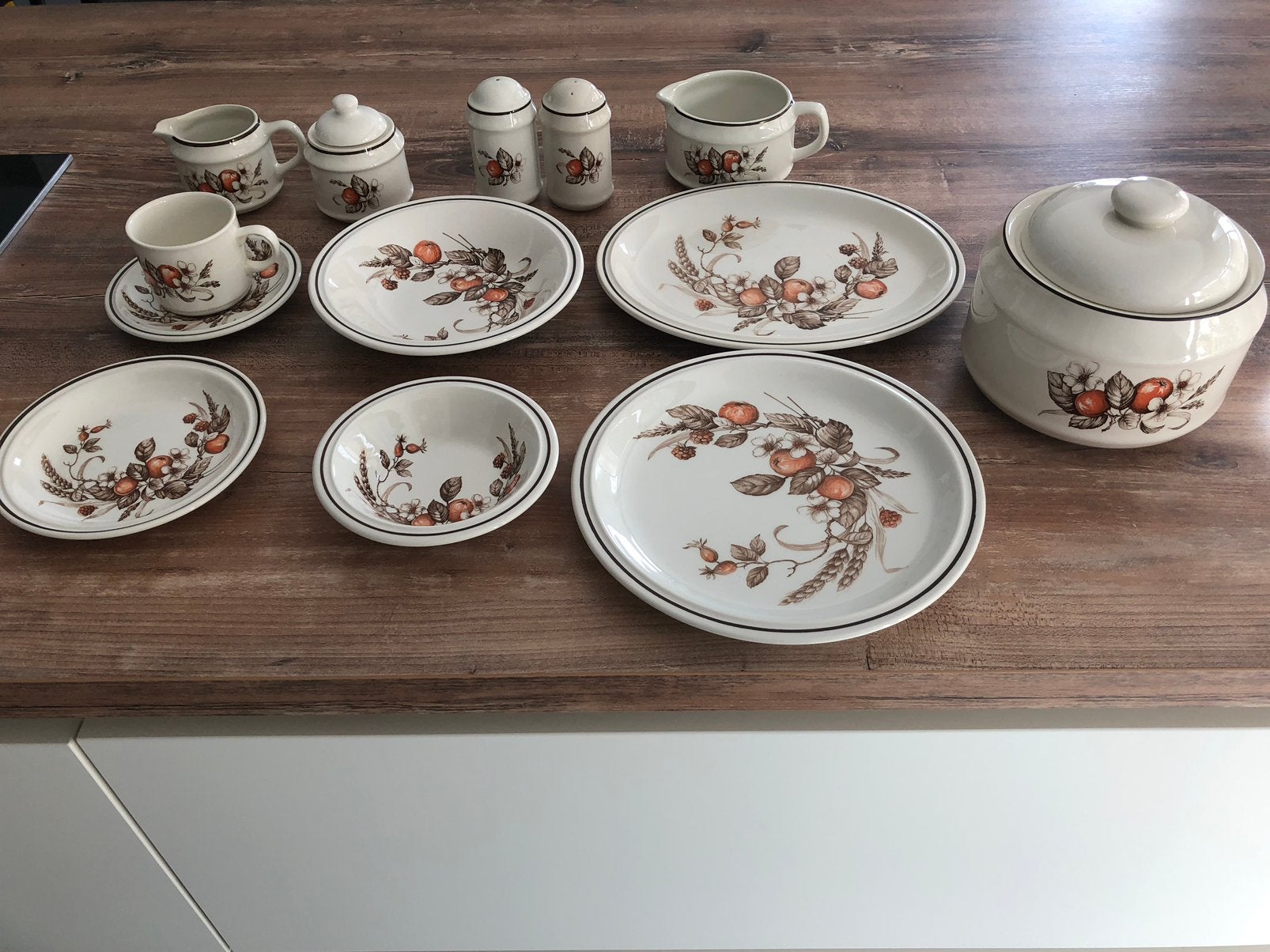 Royal Tudor Crown Harvest/Staffordshire koffie&eetservies, Antiek en Kunst, Ophalen of Verzenden