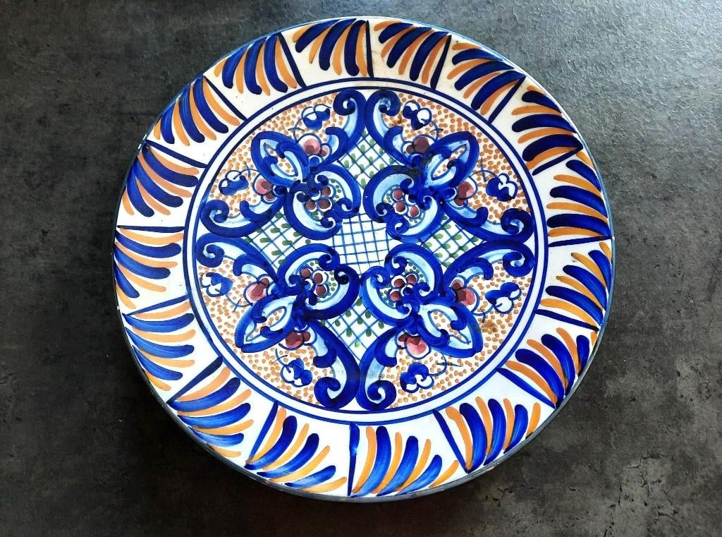 Mooi Vintage keramieken sierbord, Antiek en Kunst, Ophalen