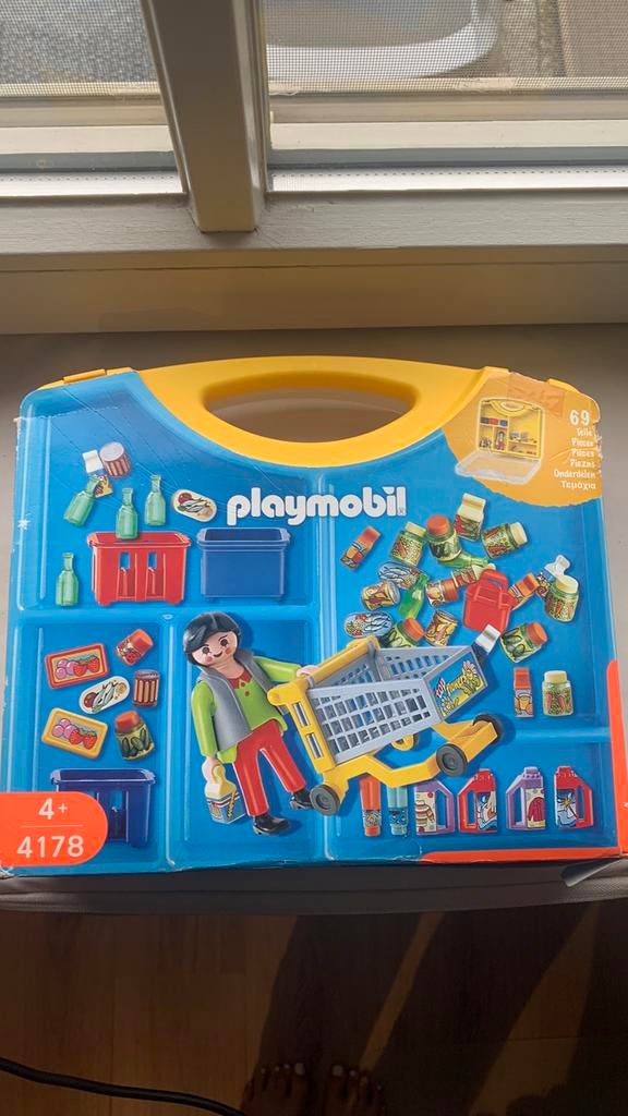 Playmobil supermarkt winkel, Kinderen en Baby's, Speelgoed | Playmobil, Ophalen of Verzenden, Gebruikt, Complete set