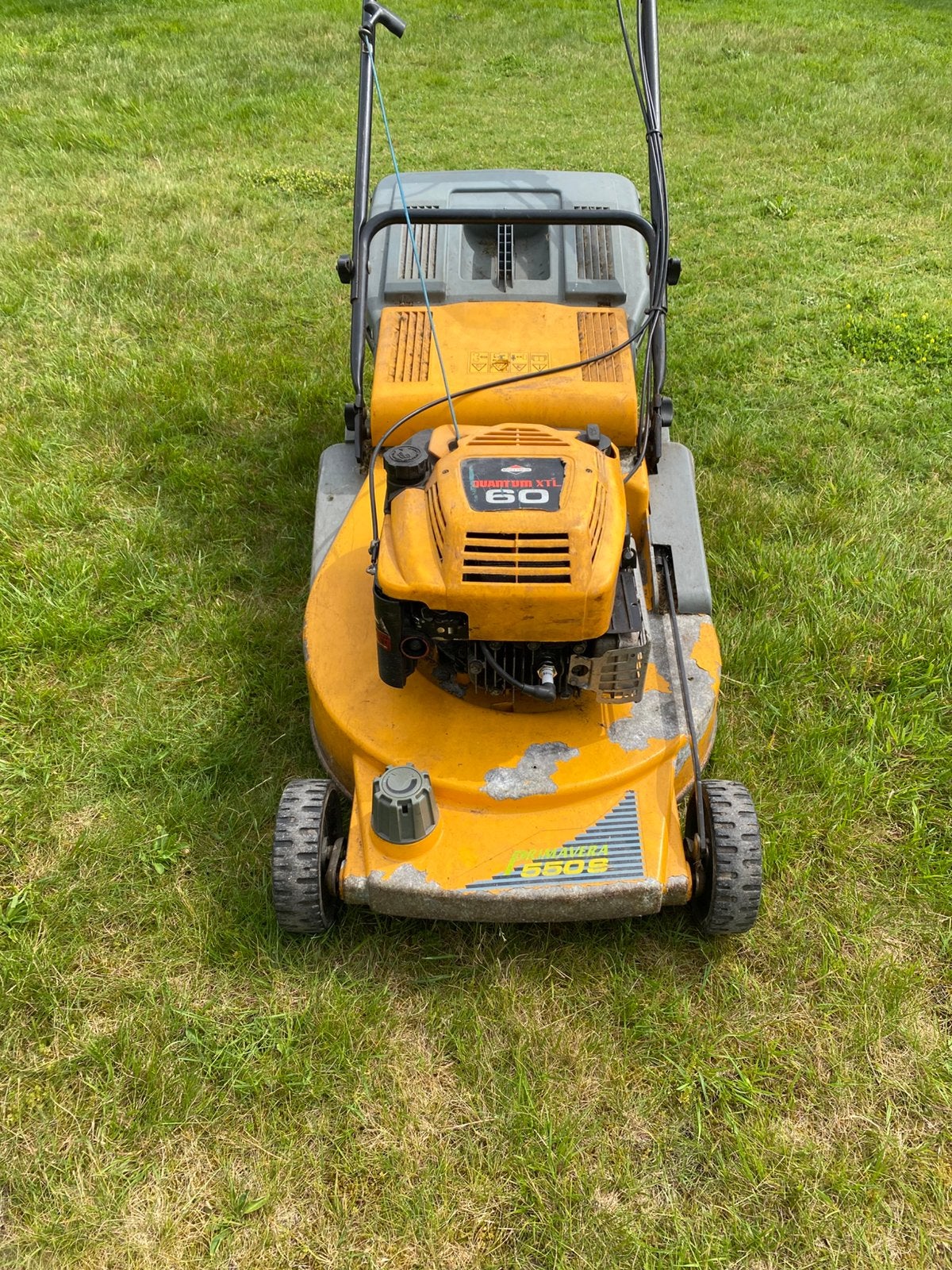 Zelftrekker grasmachine, Tuin en Terras, Ophalen, Cirkelmaaier, Zo goed als nieuw, 50 cm of meer