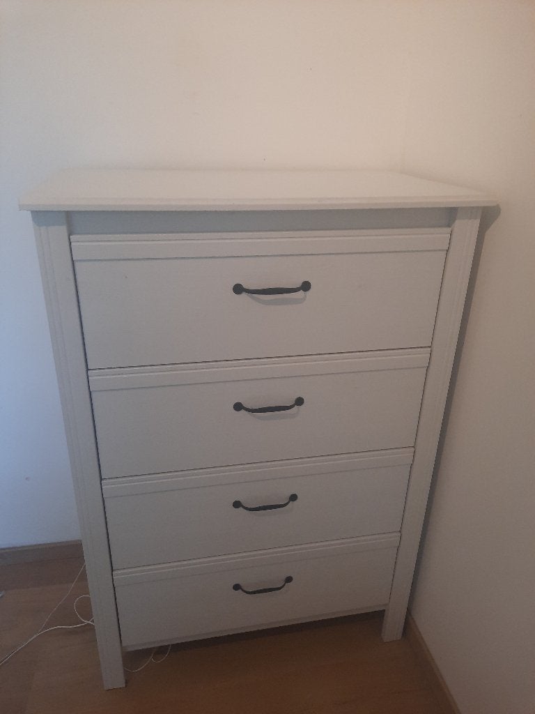 Commode 4 tiroirs Brusali Ikea, Maison & Meubles, Armoires | Commodes, 3 ou 4 tiroirs, 25 à 50 cm, Comme neuf, Enlèvement