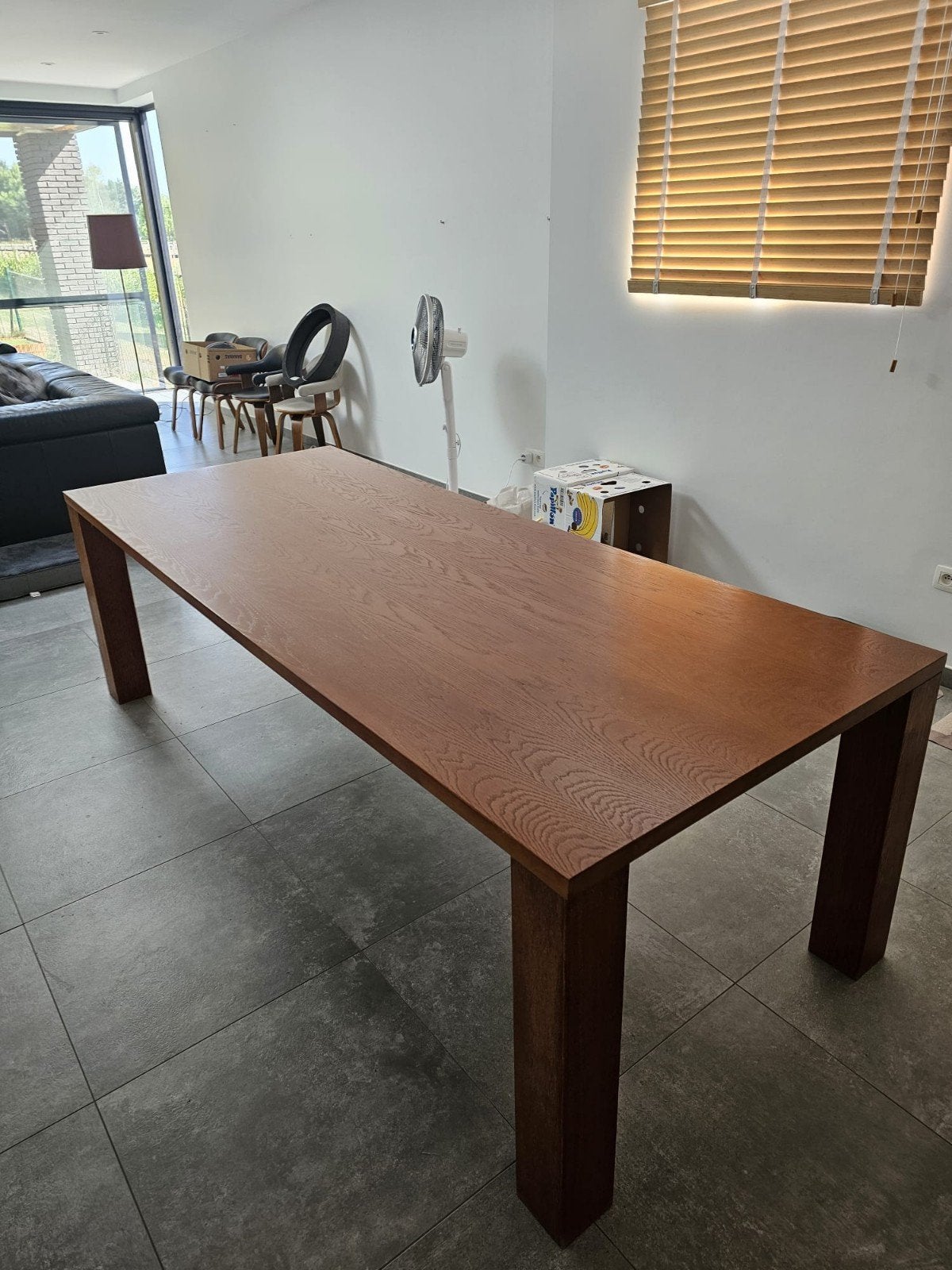 houten tafel 2m40 op 1 meter, Huis en Inrichting, Tafels | Eettafels, Ophalen