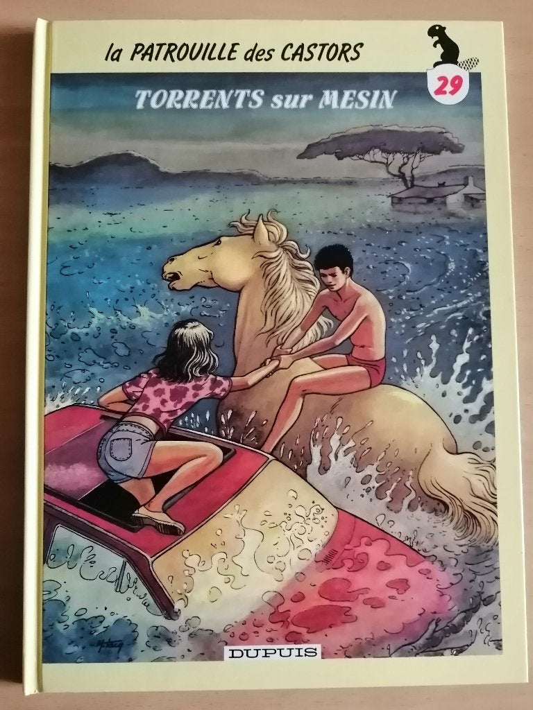 BD La patrouille des Castors 29. Torrents sur Mesin E.O.1990, Une BD, Enlèvement ou Envoi