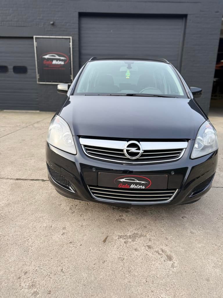 OPEL ZAFIRA | 1.6 BENZINE | 2013 | 184000 KM | 7ZIT 1STE EIG, Auto's, Euro 5, Monovolume, Zwart, Bedrijf