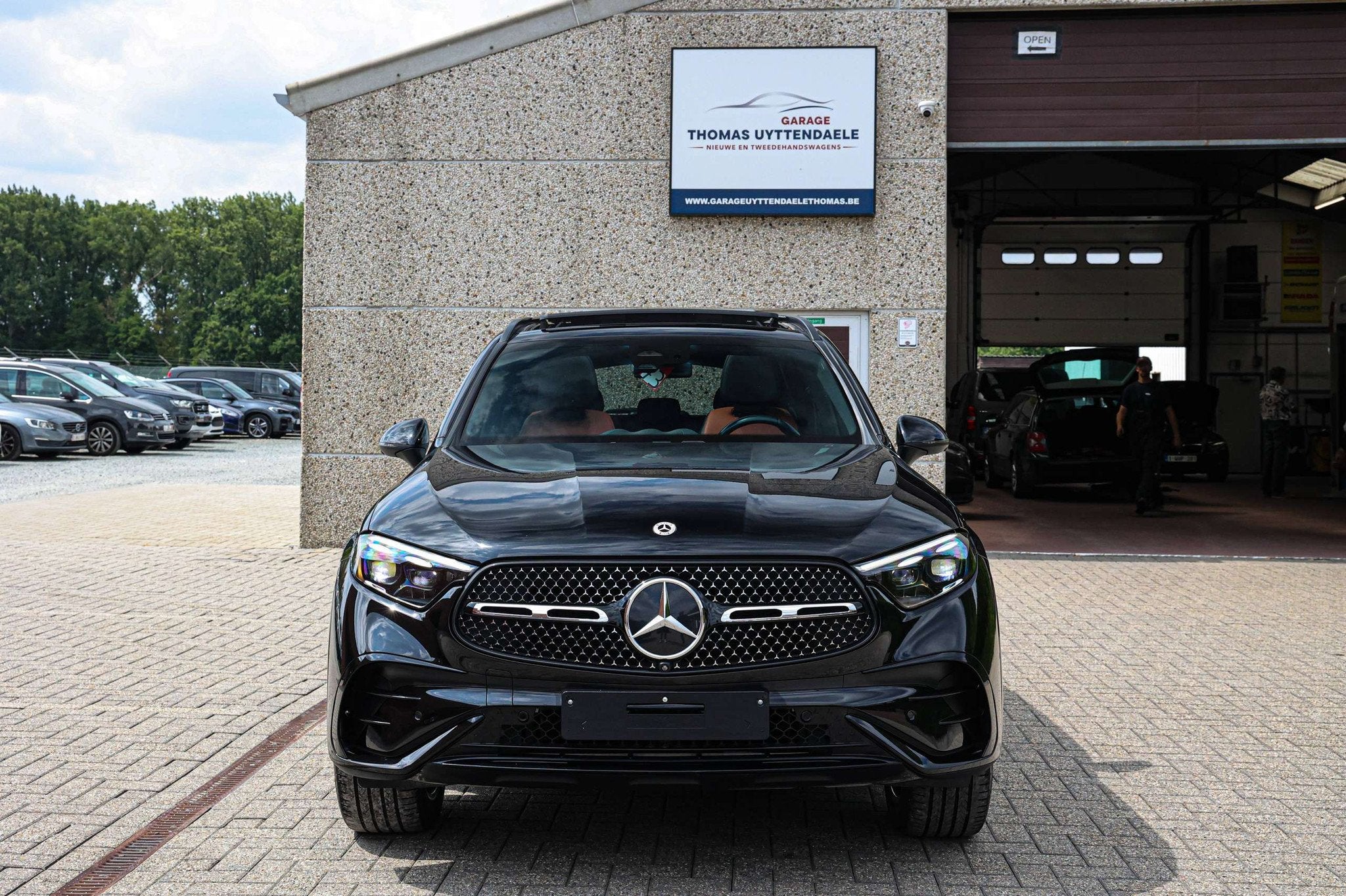 Mercedes-Benz GLC 300 AMG-PAKKET*PANORAMISCH-DAK*360CAMERA, Auto's, Gebruikt, Euro 6, 4 cilinders, Zwart