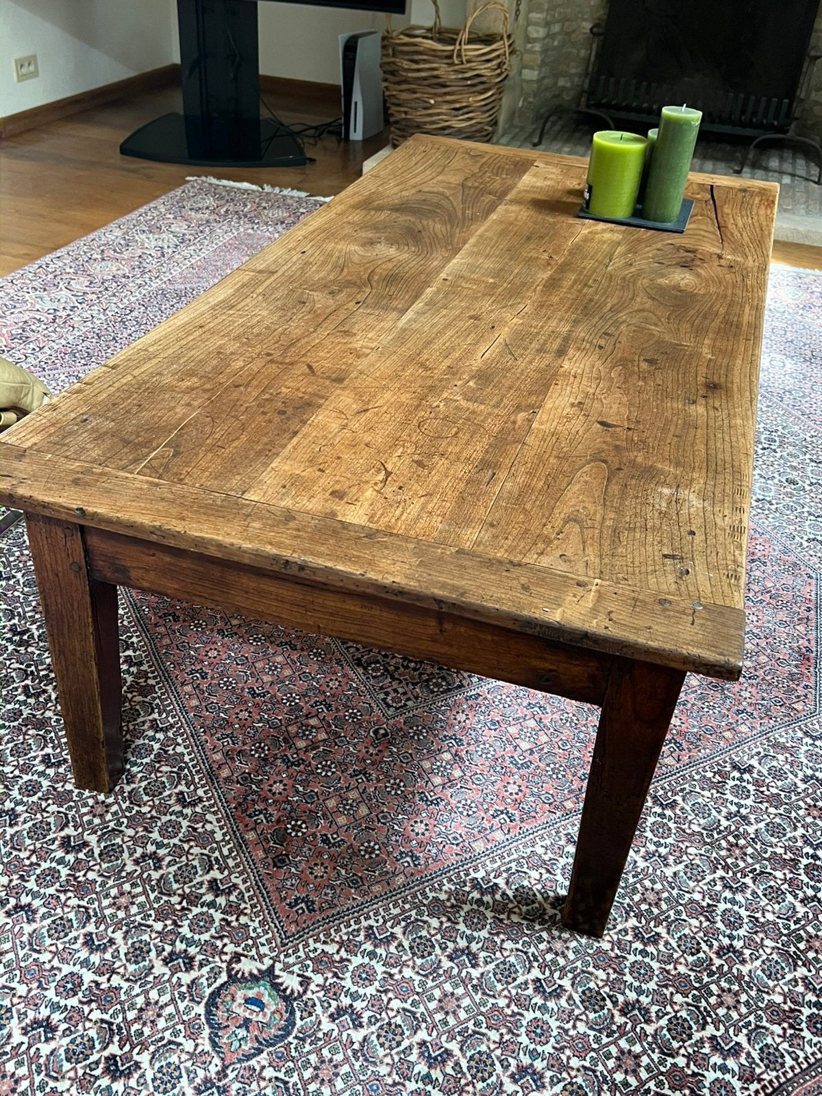 Antieken salontafel in kerselaar, Ophalen