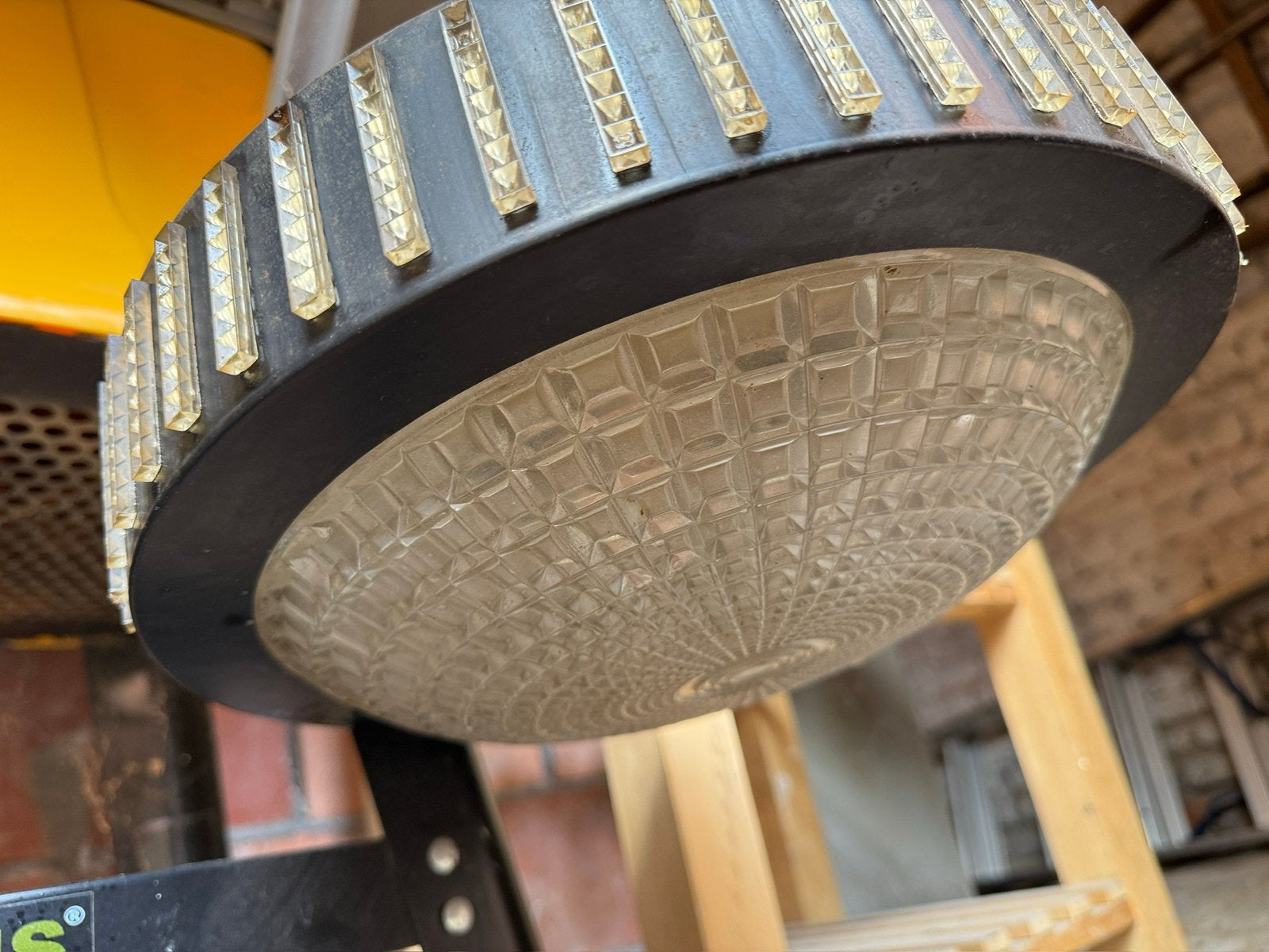 Vintage plafondlamp uit de jaren 70, Huis en Inrichting, Woonaccessoires | Spiegels, Ophalen, Zo goed als nieuw