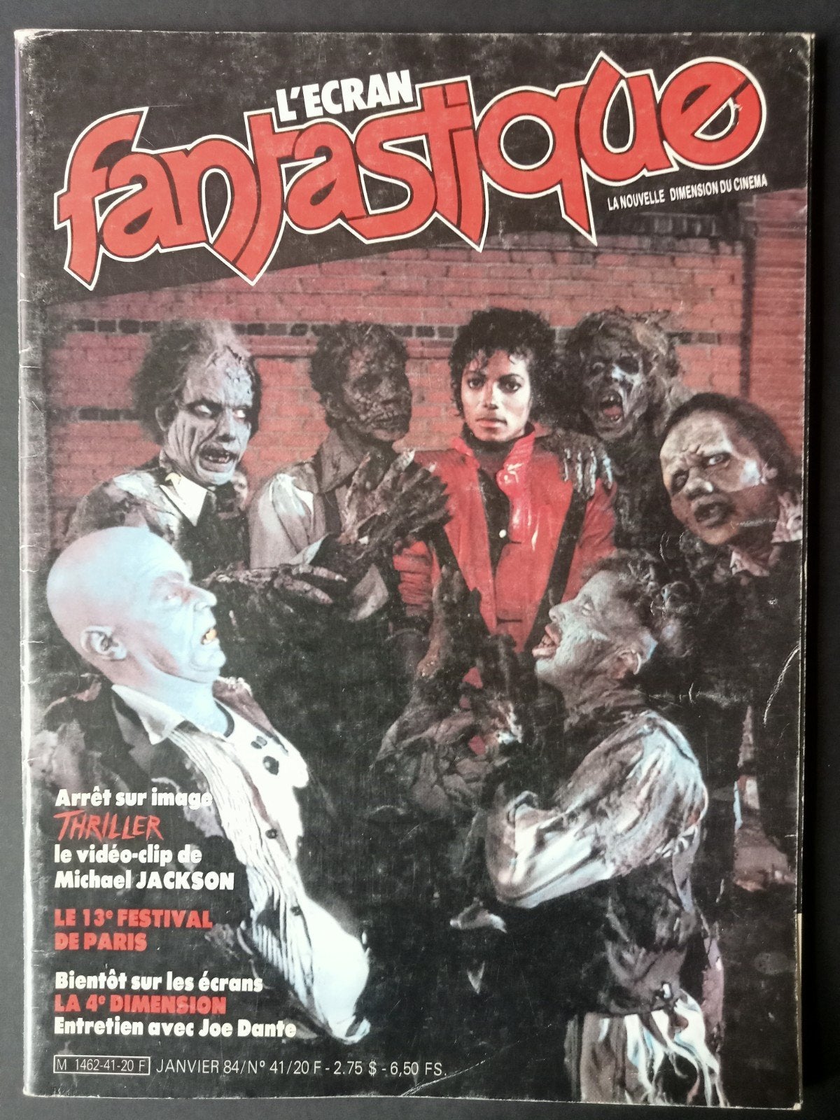 Michael Jackson, Magazine French Thriller1984, Enlèvement ou Envoi
