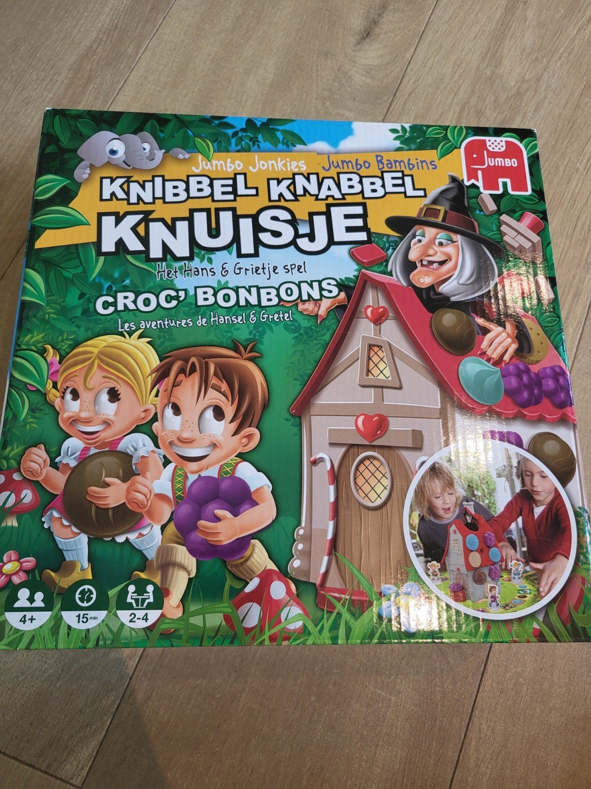 Knibbel knabbel knuisje gezelschapsspel, Ophalen
