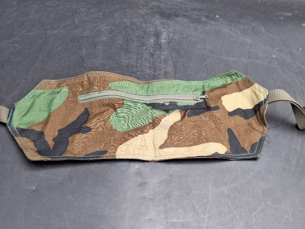 oude katoenen camoublage heupzak leger, jaren 1980, Ophalen of Verzenden, Landmacht, Kleding of Schoenen