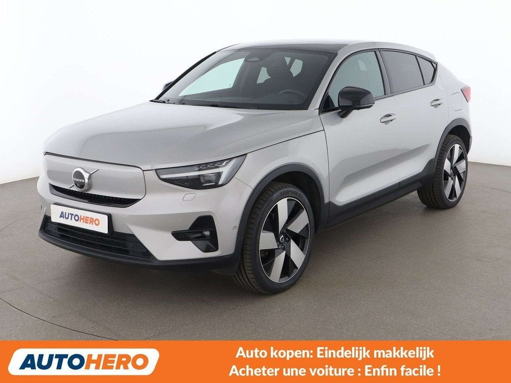 Volvo C40 Recharge Twin Pure 300 kW Ultimate AWD (bj 2023), Auto's, Volvo, Automaat, Stof, Gebruikt, Zwart