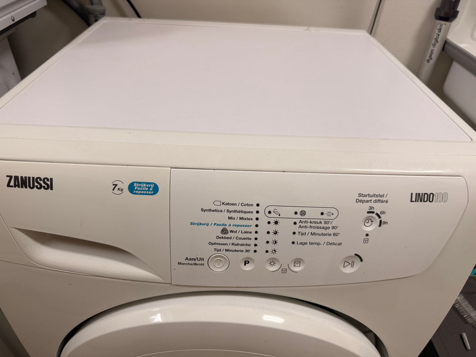 Zanussi Lindo100 droogkast 7 kg, Elektronische apparatuur, Ophalen, 6 tot 8 kg, Gebruikt, Anti-kreukfase