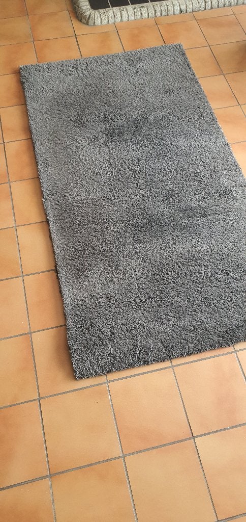 Tapis gris foncé 80 x 150 cm, Modern, klassiek, gezellig, 100 à 150 cm, Gris, Enlèvement ou Envoi