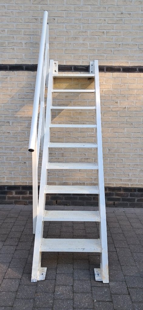 aluminium trap met leuning, Doe-het-zelf en Bouw, Ophalen, Gebruikt, Trap, 2 tot 4 meter