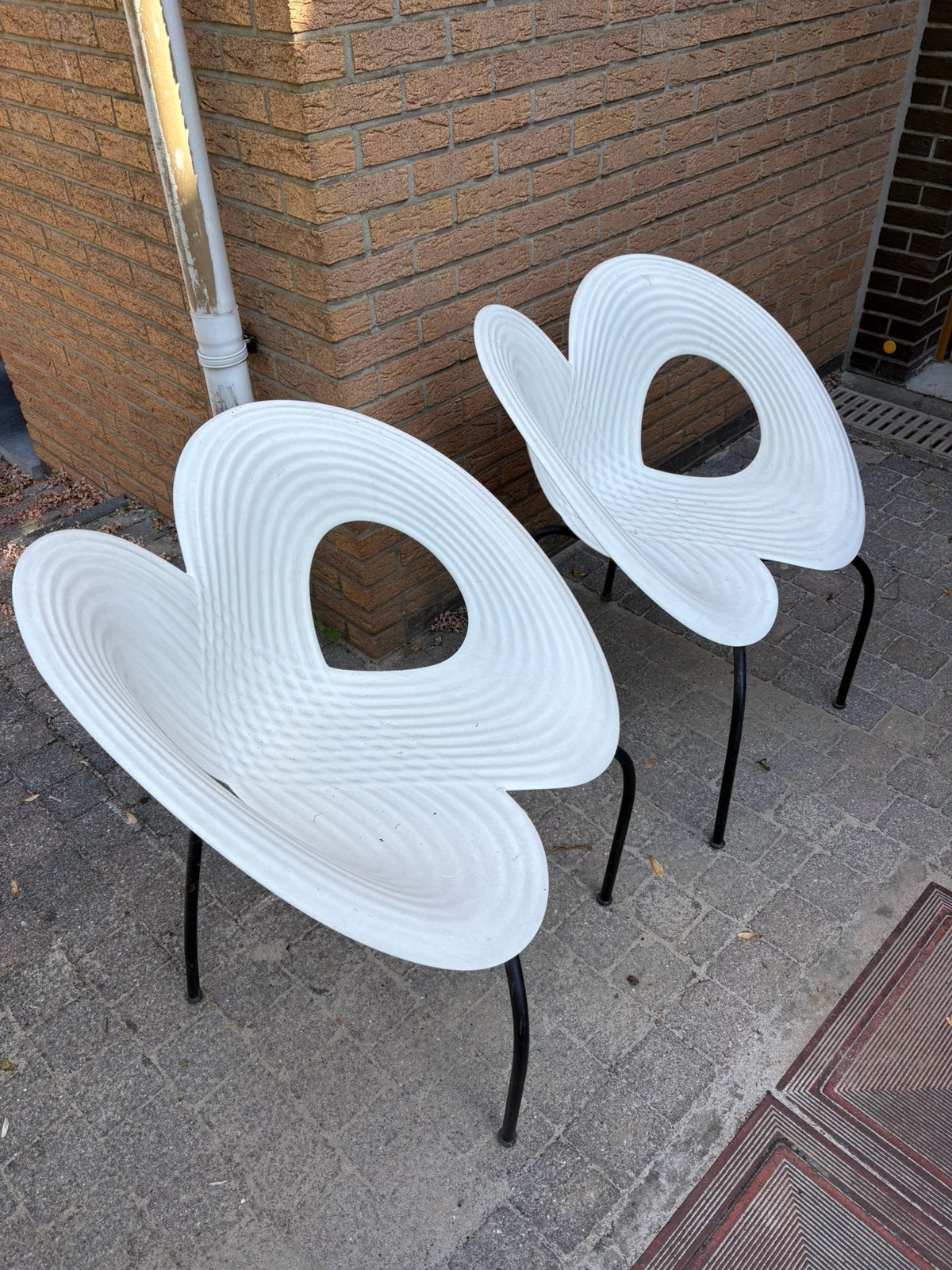 Moroso - Design stoelen, Huis en Inrichting, Ophalen, Kunststof, Gebruikt, Twee