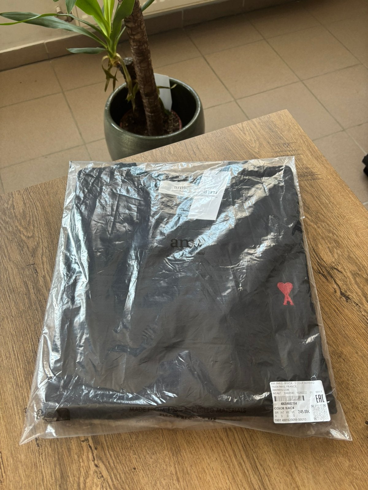 zwart ami paris sweatshirt maat: s, Kleding | Heren, Truien en Vesten, Ophalen of Verzenden, Nieuw, Maat 46 (S) of kleiner, Zwart