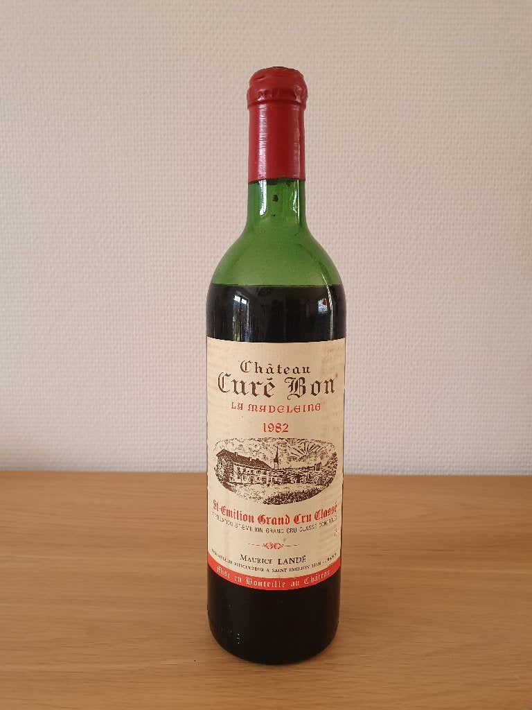 CHATEAU CURE BON LA MADELEINE - 1982 - St Emilion Grand Cru, Collections, Vins, Neuf, Enlèvement ou Envoi, Vin rouge, France